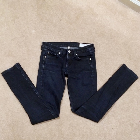 Rag & Bone - skinny strech dark blue denim jeans - Picture 4 of 7